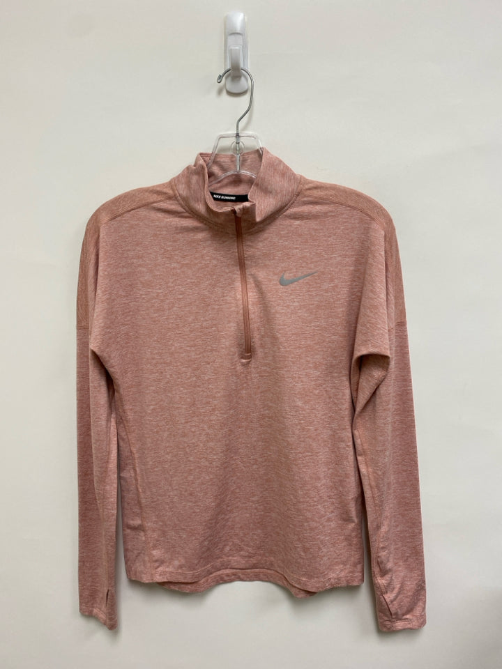 Nike Size XS Peach White Mottled Pullover Athletic Top