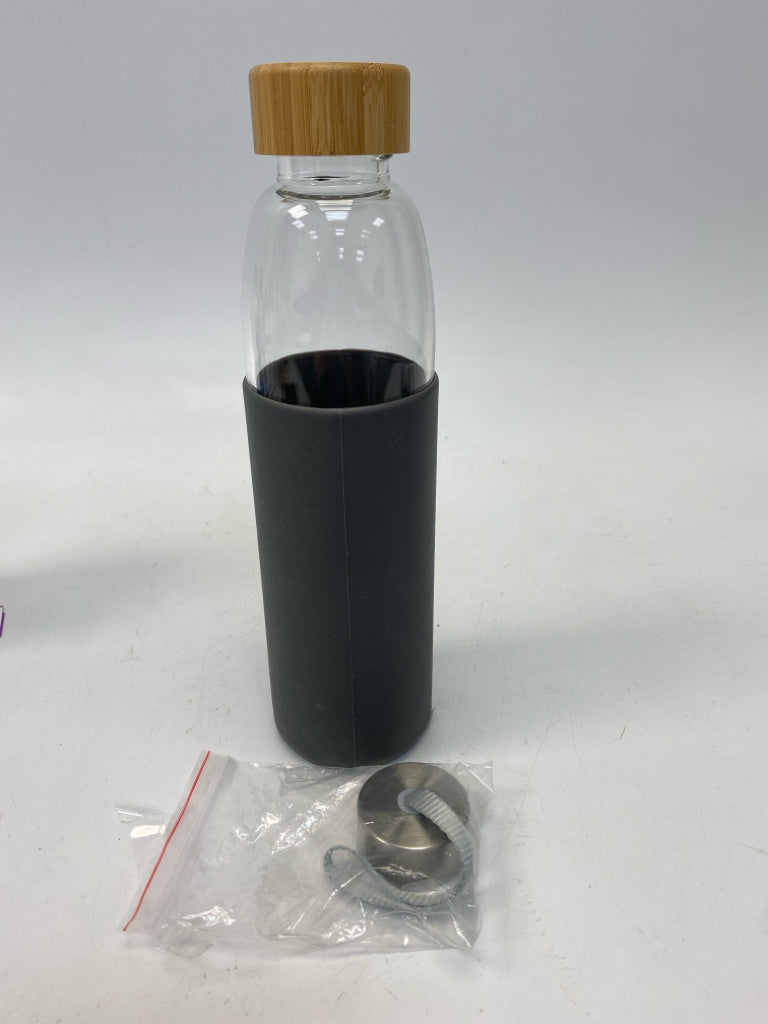 Clear Gray Glass Tumbler