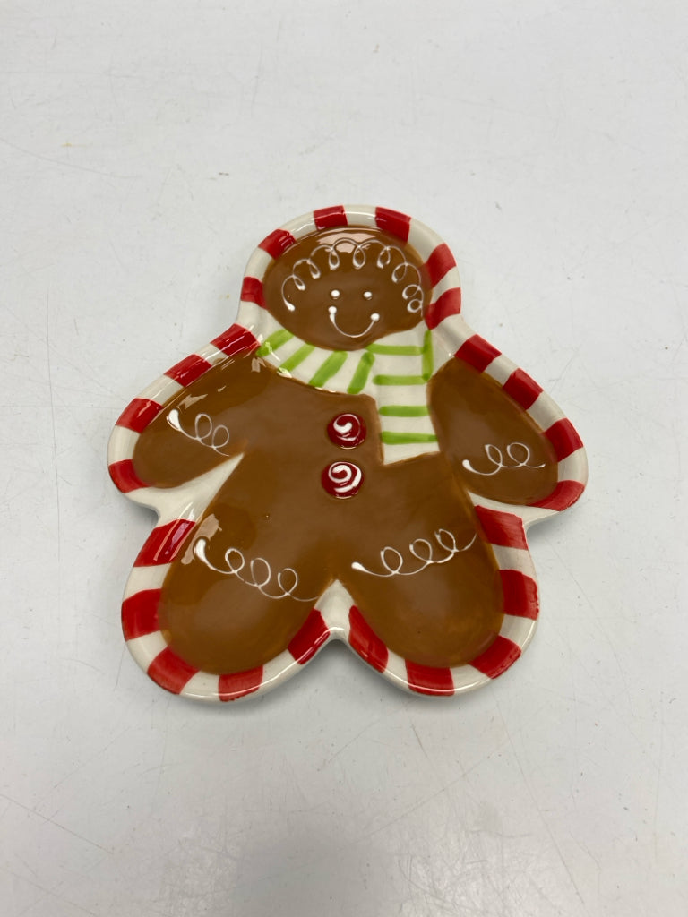 Brown White Gingerbread Christmas