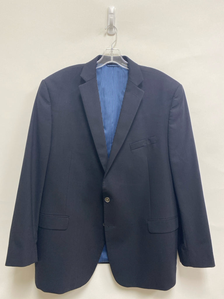 Calvin Klein Size 48R Dark Navy Wool Blend Men&