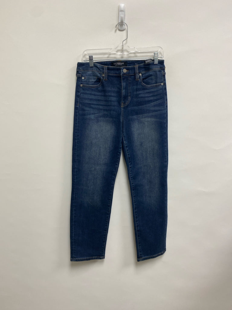 Liverpool Size 6 Faded Blue Ladies Jeans