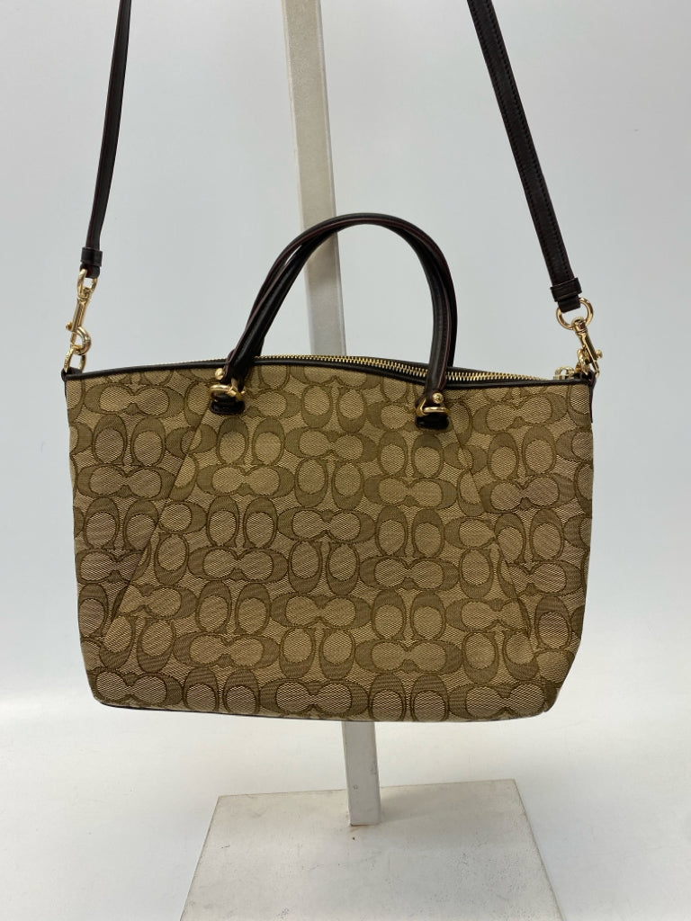 Coach Tan Prairie Convertible Satchel 58875