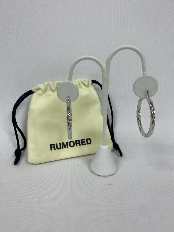 Rumored Silver Twisted Earrings