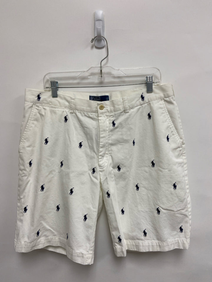 Polo Size 36 White Navy Logo Men&