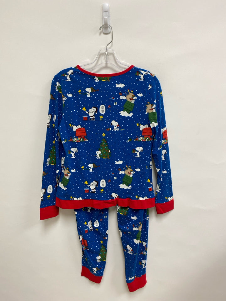 Bed Head Size S Blue White/Red Snoopy Ladies 2pc Pajamas