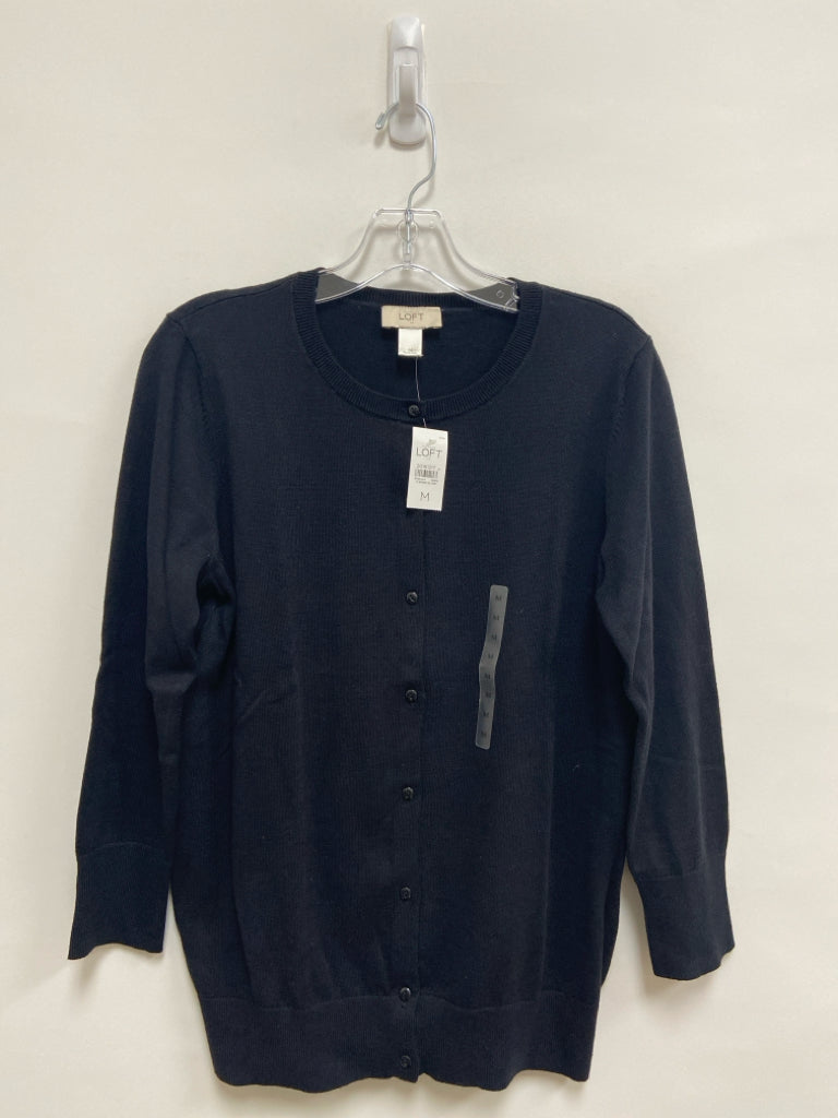 NWT LOFT Size M Black Cardigan Ladies Sweater