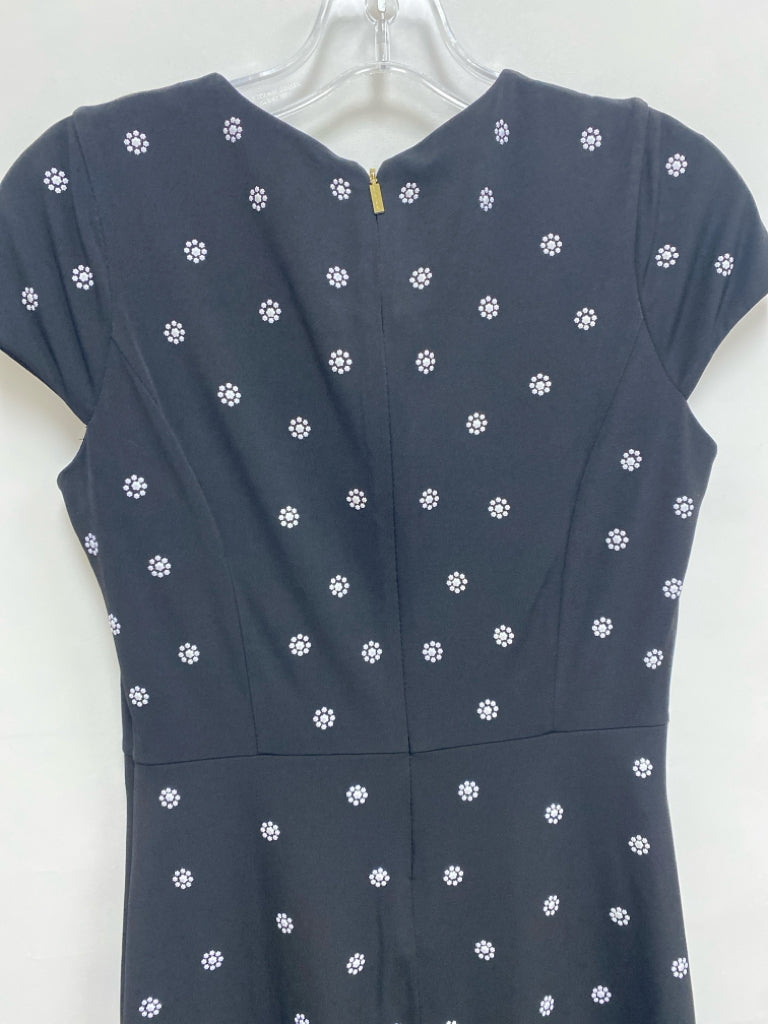 NWT Michael Kors Size XS Black White Flowers Ladies Dress