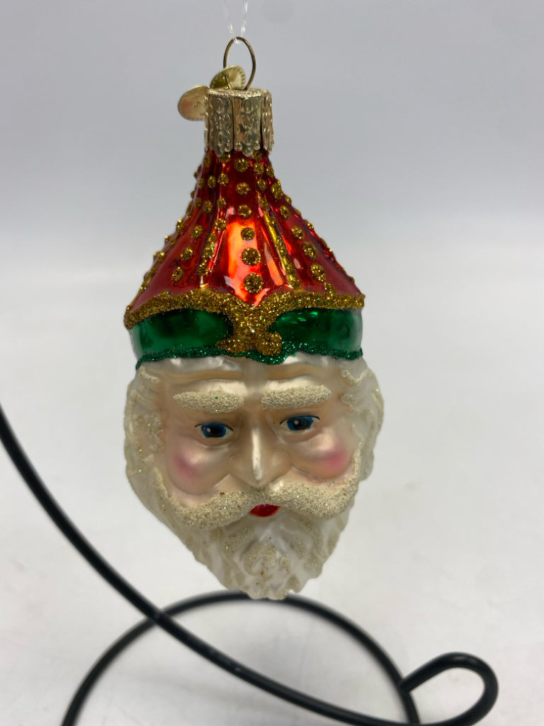 Old World Christmas Red Green Ornaments