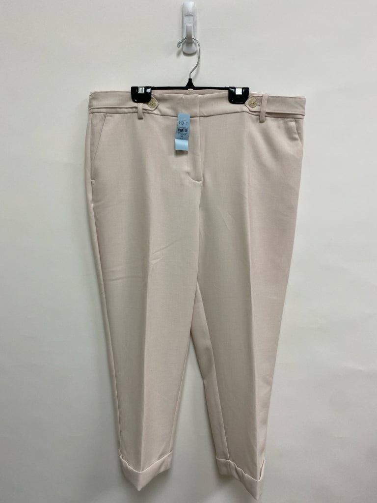 NWT LOFT Size 14P Pale Pink Petite Pants