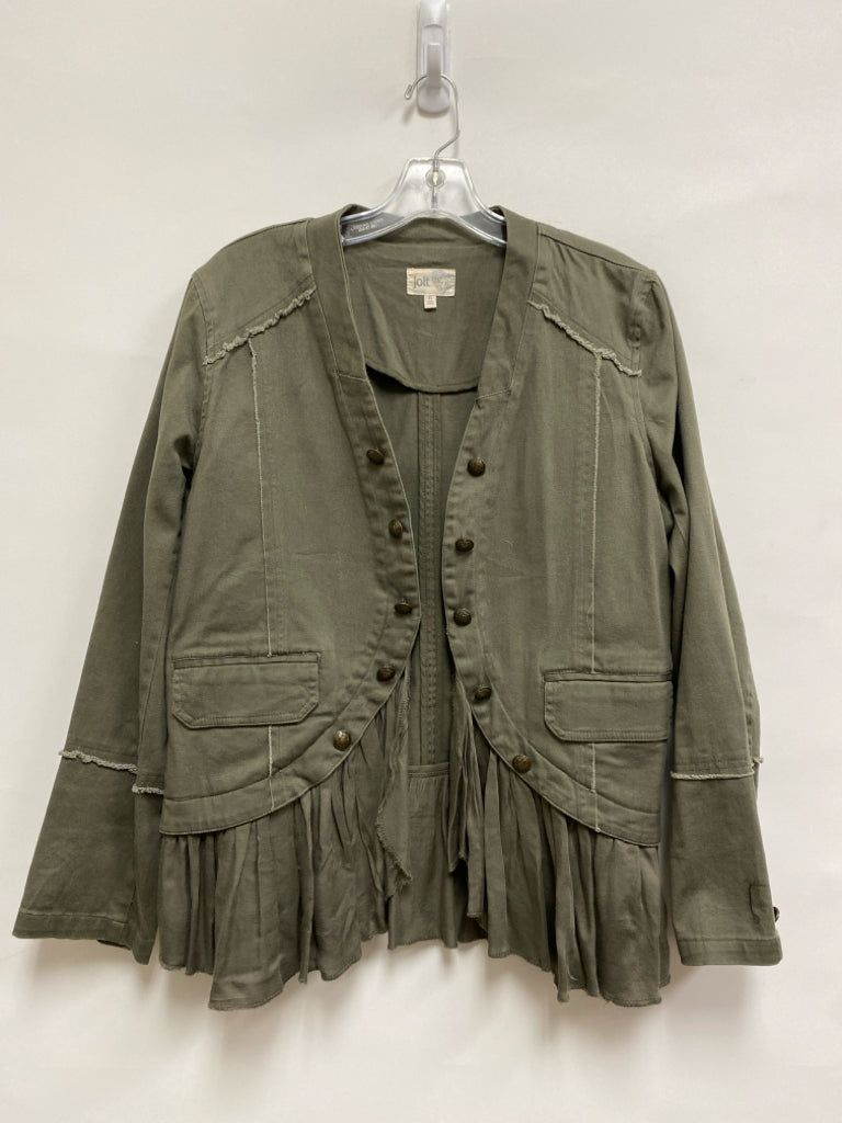 Jolt Size XL Dark Green Fringe Ladies Jacket