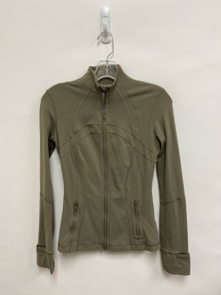Lululemon Size 4 Taupe Zip Down Athletic Jacket
