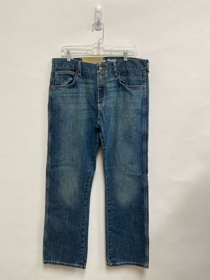 NWT Wrangler Size 34 Blue Denim Men&