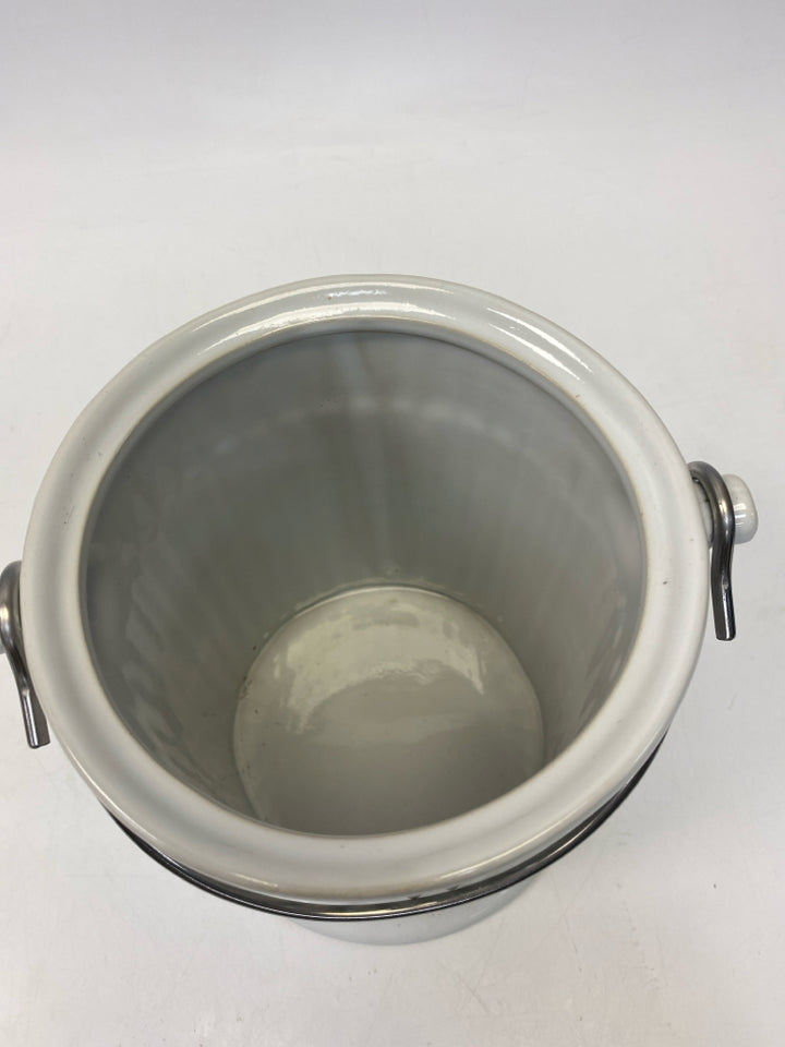White Ribbed Ceramic Misc. Kitchen