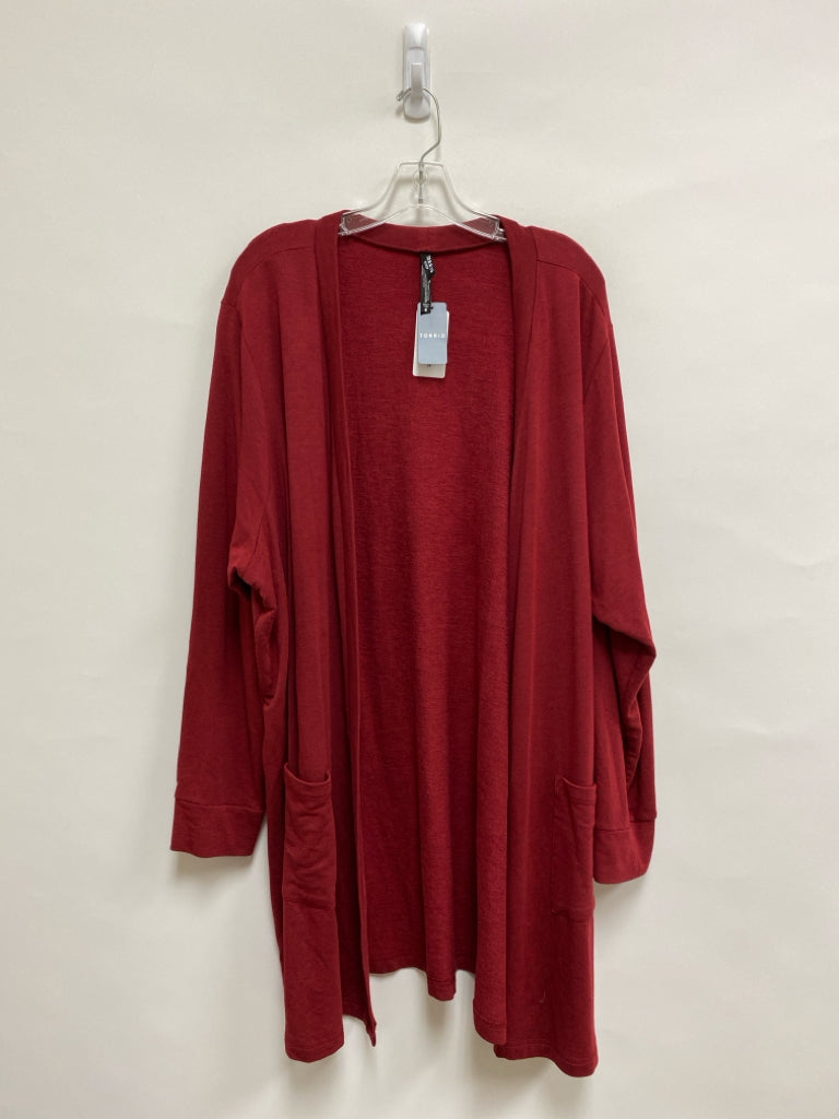 NWT Torrid Size 4X Red Drape Plus Size Jacket