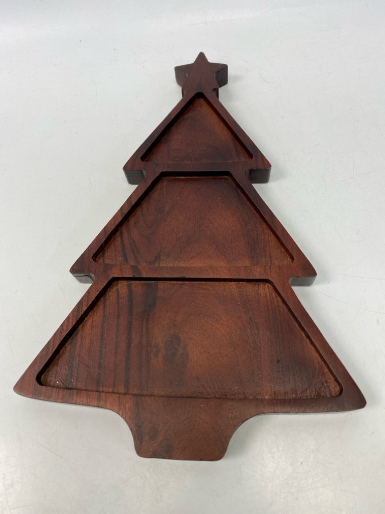 Dark Brown Wood Christmas