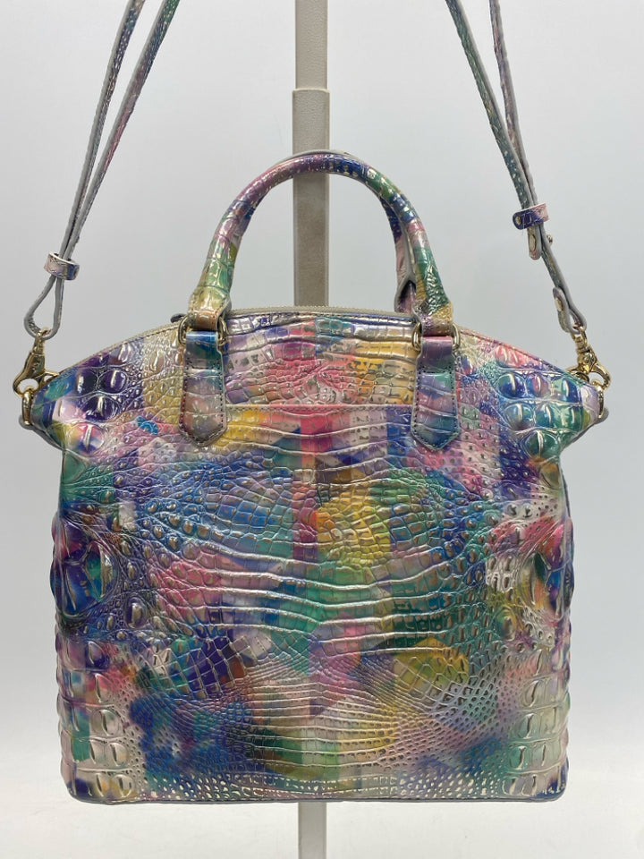 Brahmin Multi-Color Gold Embossed Handbag