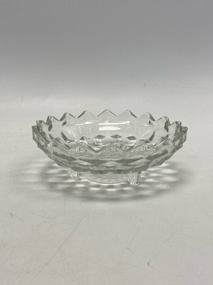 Fostoria Clear Knobby Candy Container
