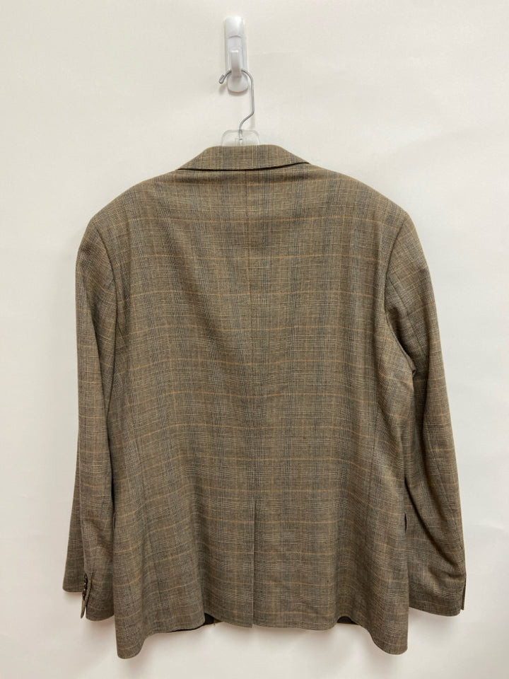 H&amp;M Size 44 Brown Plaid Men&
