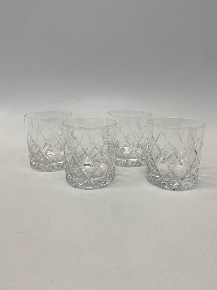 Christian Dior Clear Diamond Print Crystal Glassware