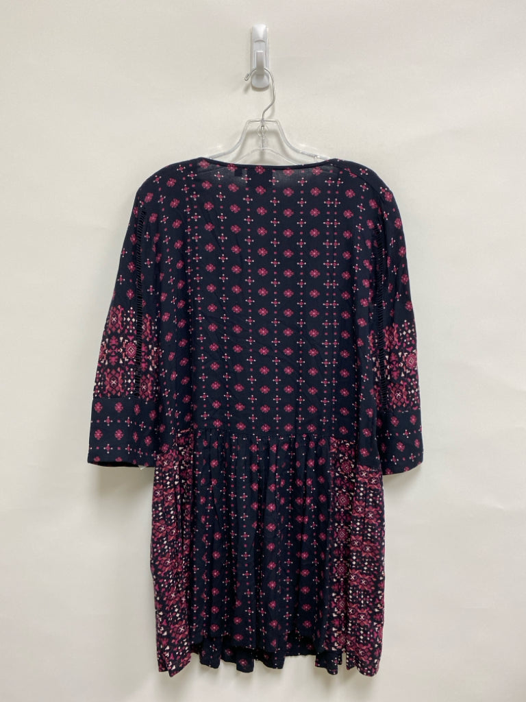 Vanessa Virginia Size S Black Raspberry/White Ladies Dress