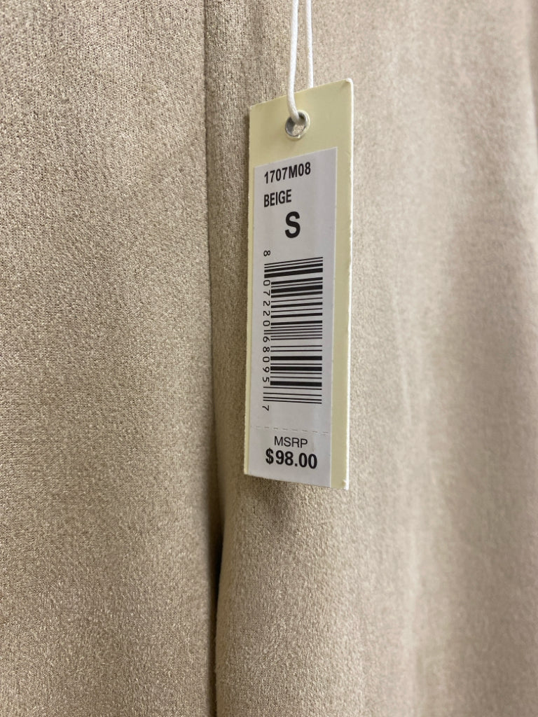 NWT Max Studio Size S Beige Pull-on Faux Suede Ladies Pants