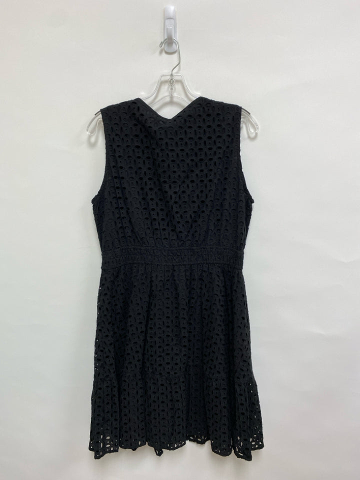 NWT pretty garden Size L Black Sleeveless Eyelet Ladies Dress