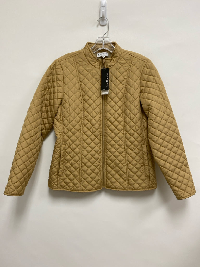 NWT Kim Rogers Size MP Beige Zip Down Petite Jacket