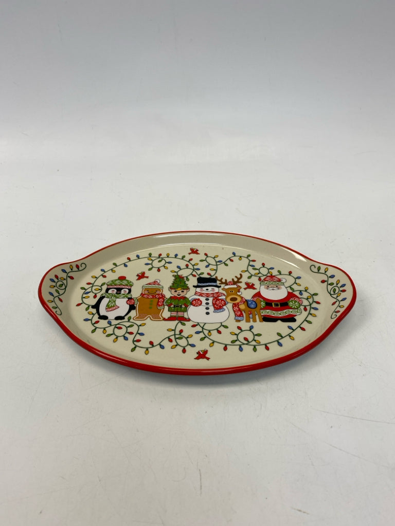 Temp-tations Cream Red/Multi Characters Ceramic Christmas