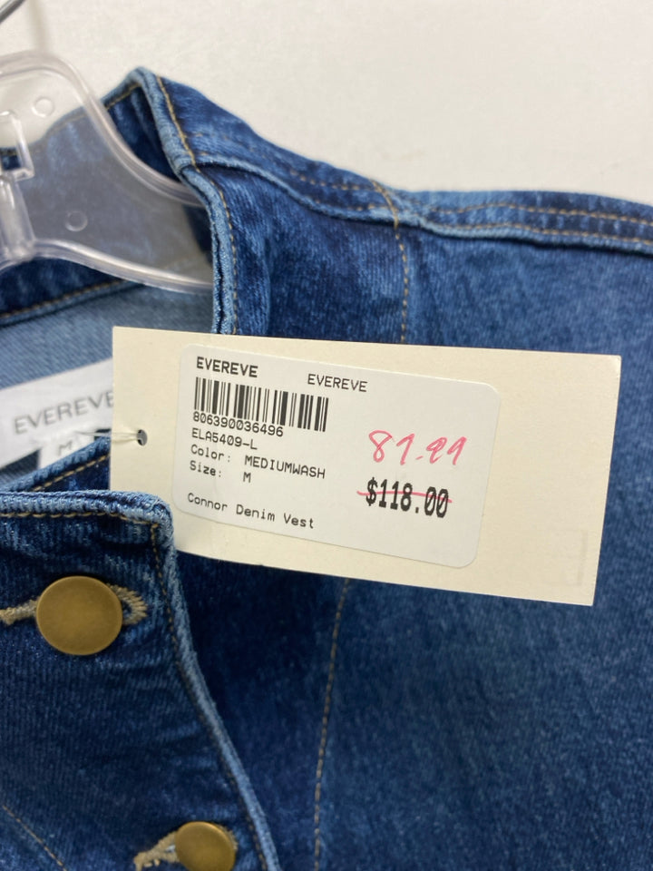 NWT Size M Blue Denim Ladies Vest