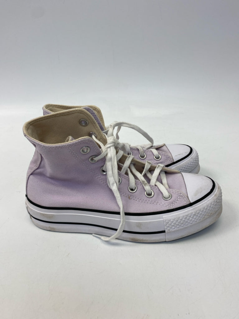 Converse  Size 6 Lavender White Lace-up Sneakers