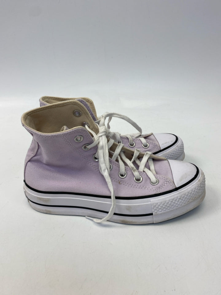 Converse  Size 6 Lavender White Lace-up Sneakers