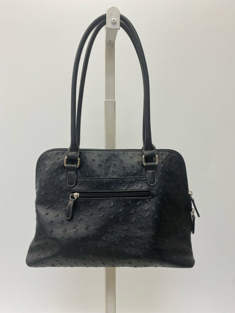Kim Rogers Black Embossed Handbag