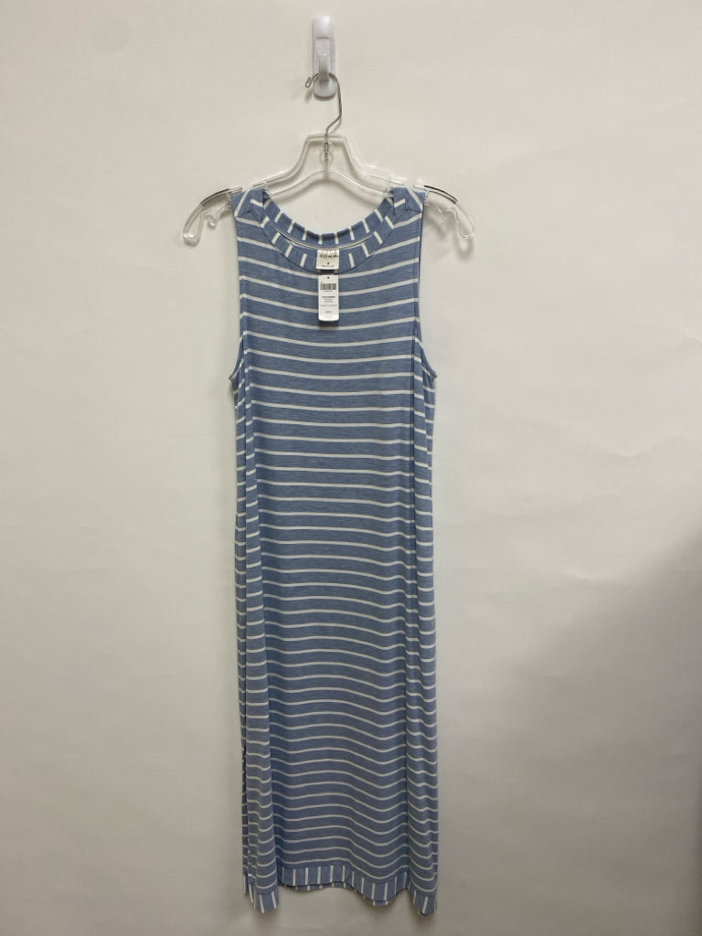 NWT Soma Size S Blue White Striped Sleeveless Ladies Dress