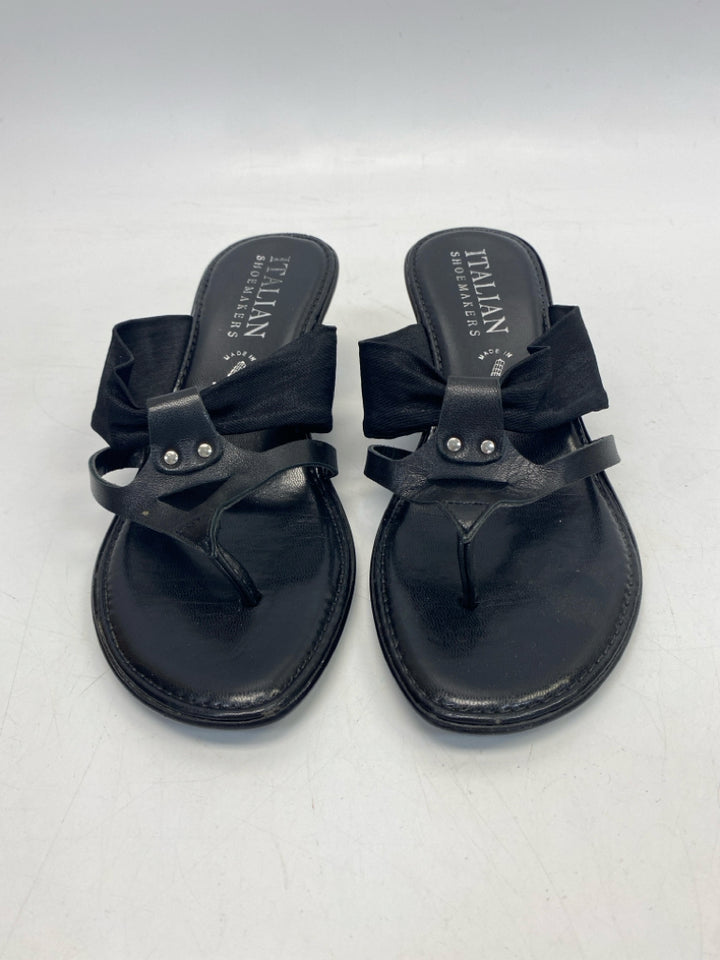 ItalianShoemaker  Size 7 Black Sandals