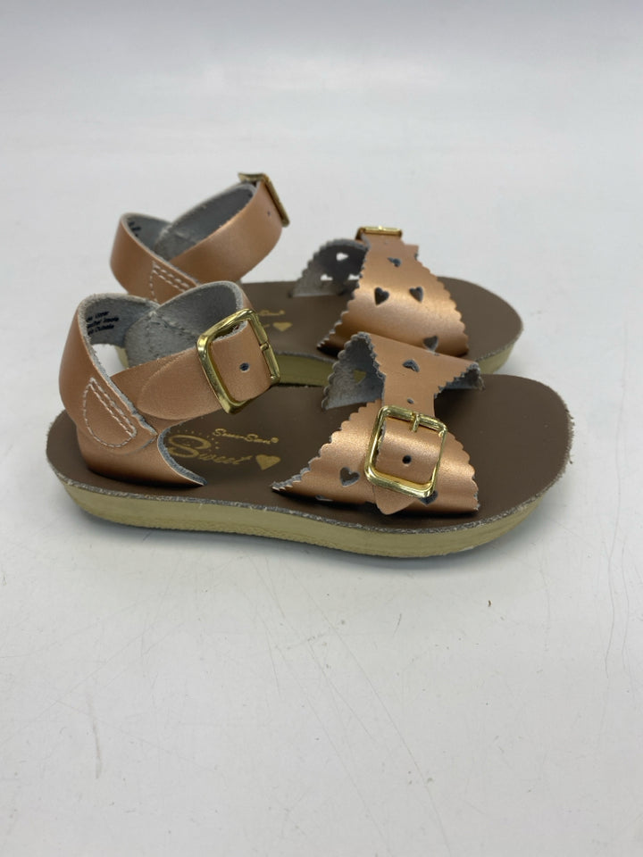 Sun-San Surfer SIZE 6 Rose Gold Perforated Girl&