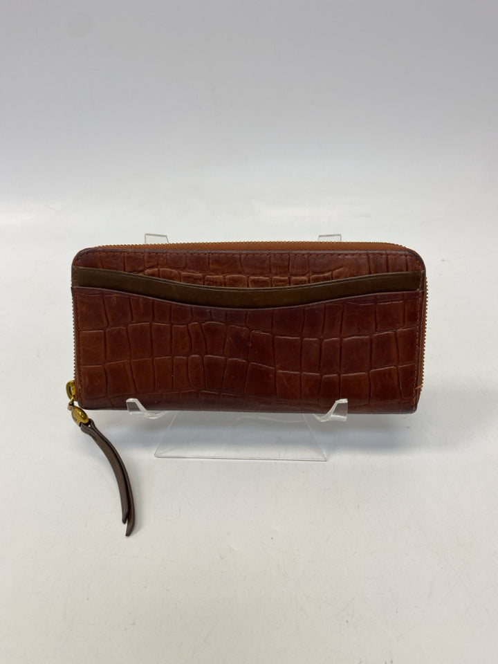 Hobo Brown Embossed Wallet