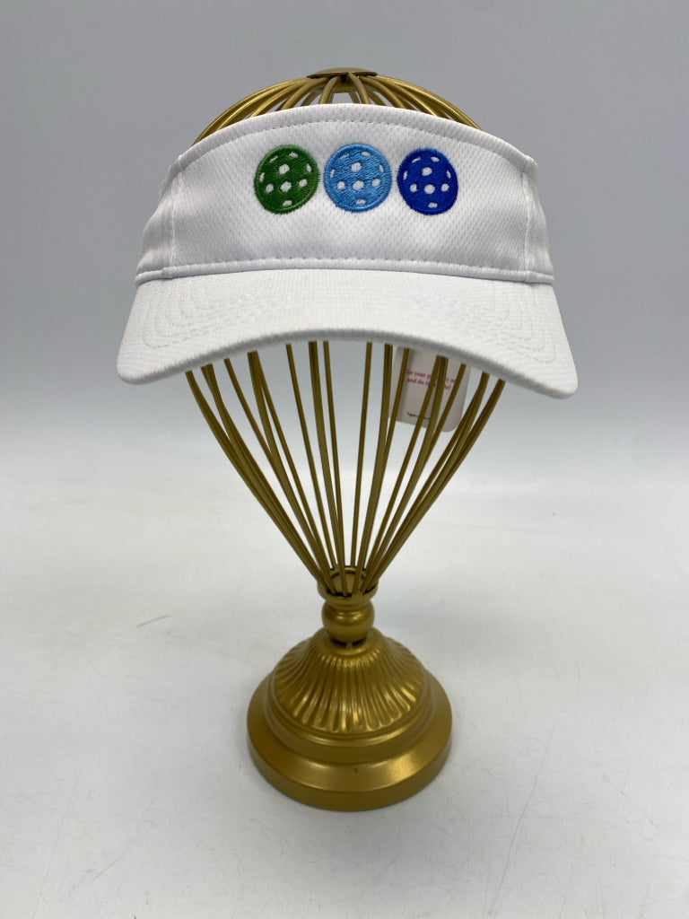 White Blue/Green Visor