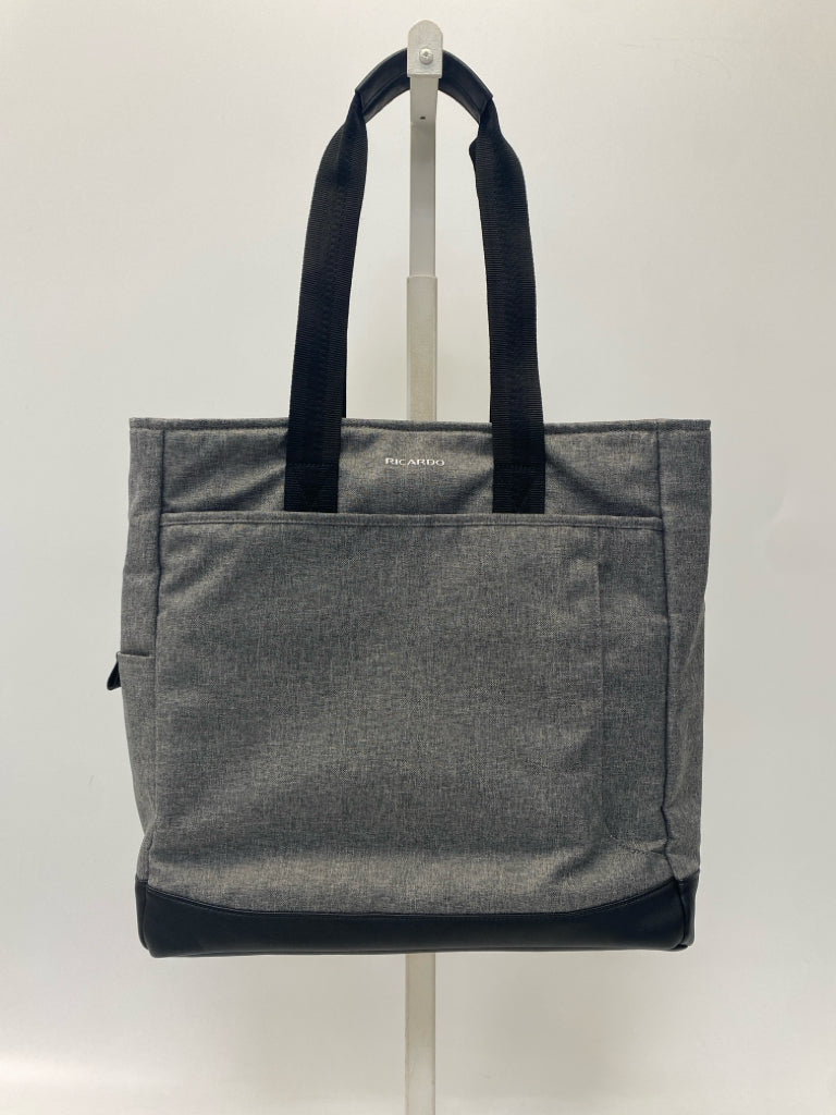 Gray Black Tote Bag