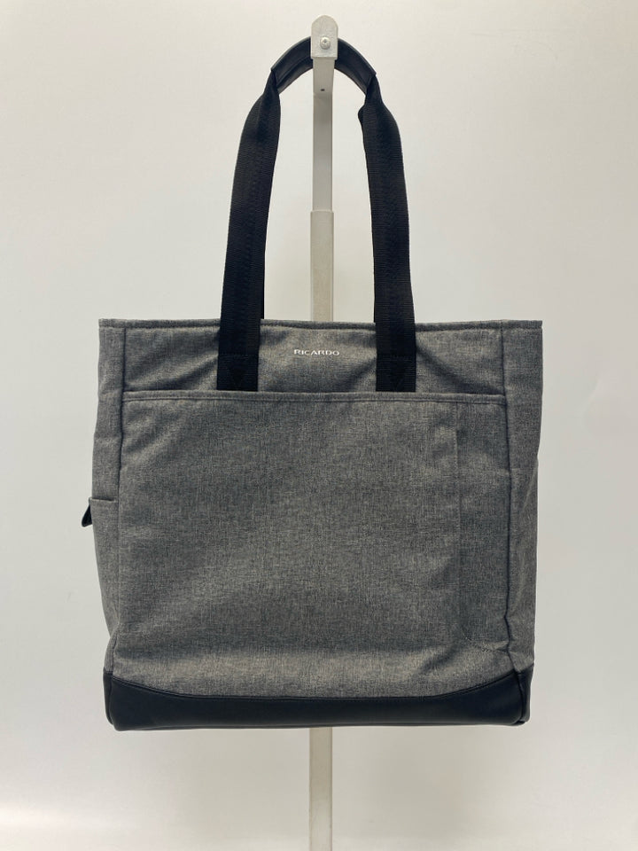 Gray Black Tote Bag