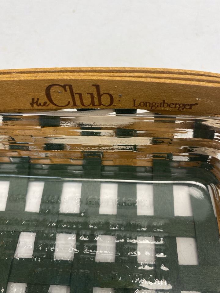 Longaberger Green Brown Basket