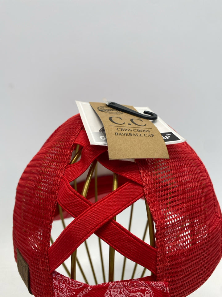 NWT C.C. Red Baseball Hat