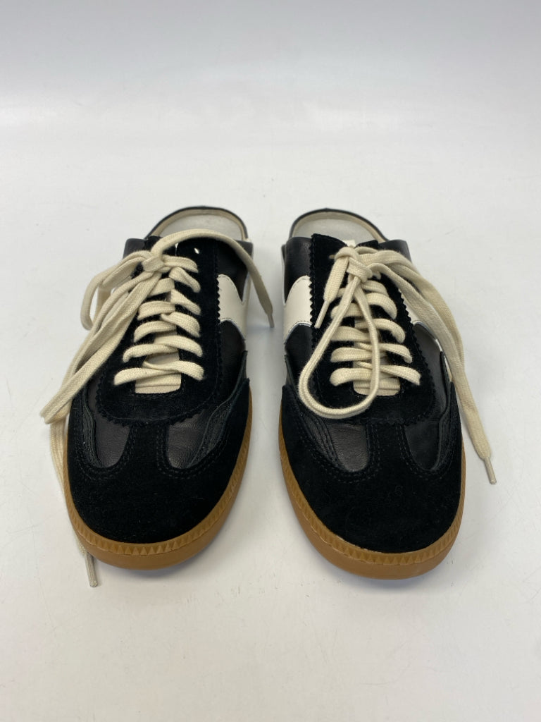 NWOT Dolce Vita  Size 9.5 Black Cream Lace-up Sneakers