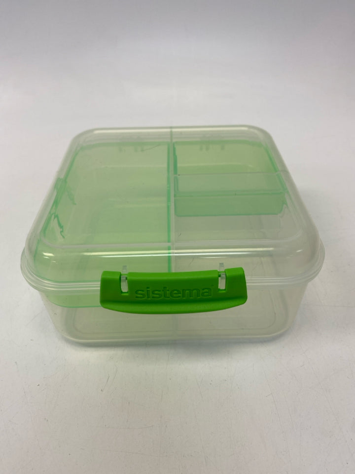 Clear Green Storage Container