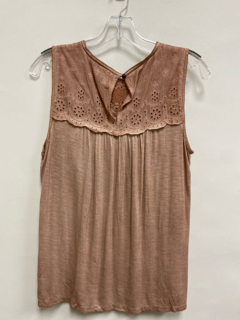 NWT KNOX ROSE Size XS Dusty Coral Sleeveless Ladies Top