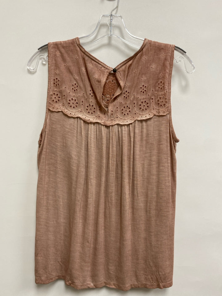NWT KNOX ROSE Size XS Dusty Coral Sleeveless Ladies Top