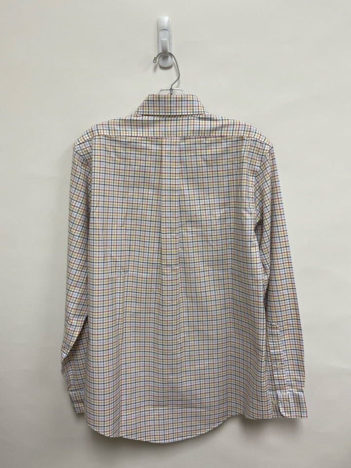 Brooks Brothers Size M White Multi Color Checkered Men&