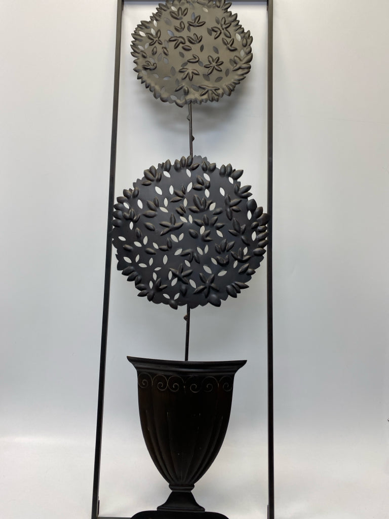 Dark Brown Metal Wall Hanging