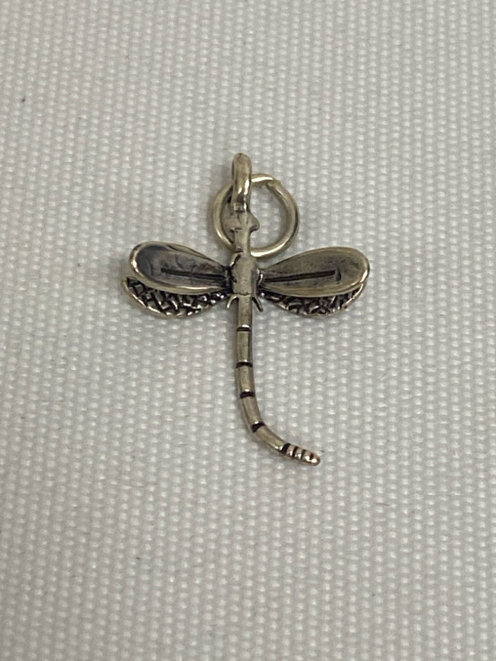 Silver Dragonflies Charm