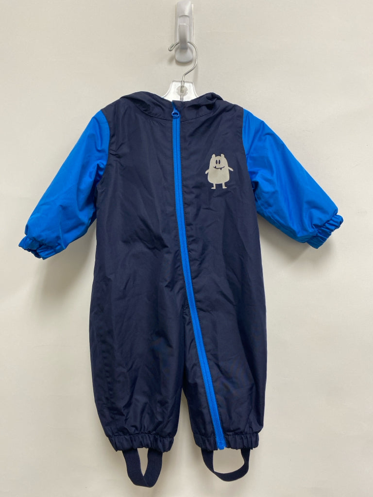 SIZE 3-6M Navy Blue Hooded Boy&