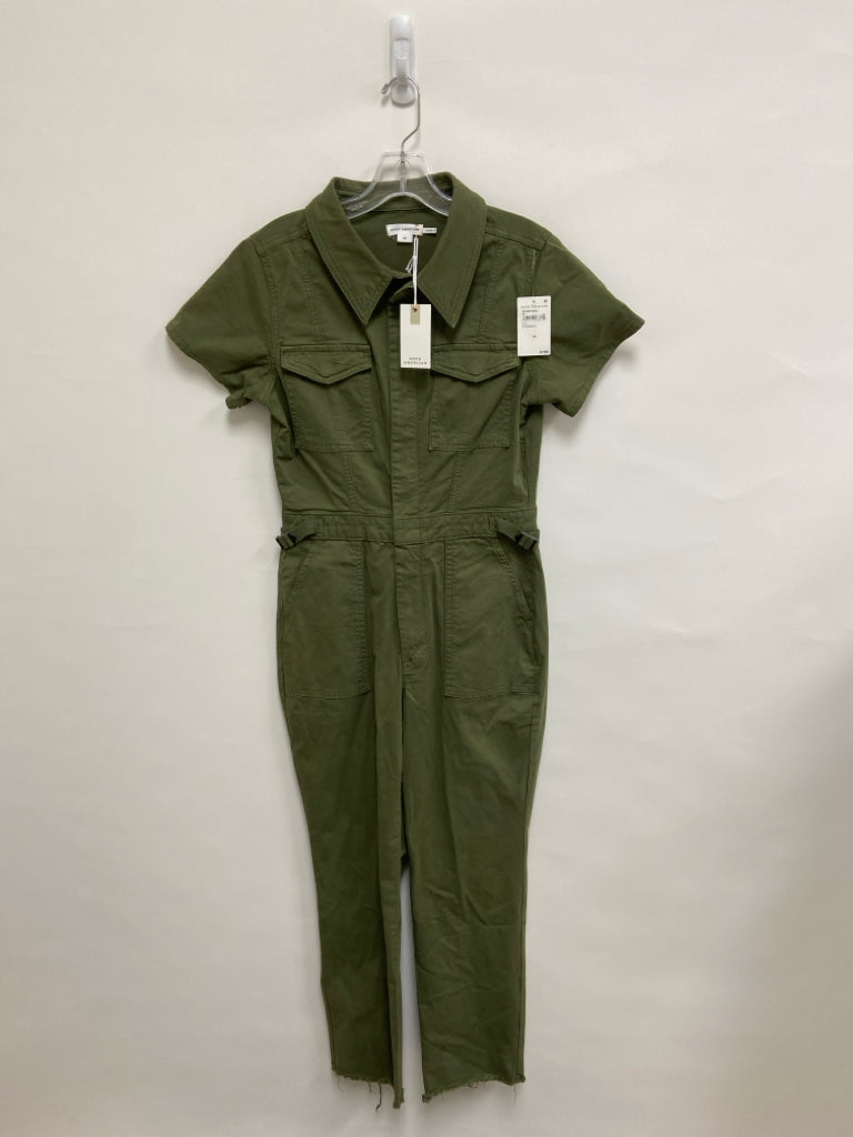 NWT Good American Size M Olive Green Short Sleeve Ladies Jumpsuit